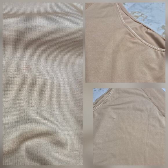 SPANX VNeck Camisole Plus Women 3X Slimplicity Nude Beige Shapewear Slimming New - Picture 3 of 8